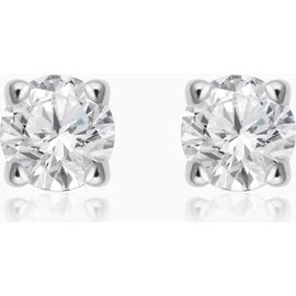Oradina Oradina 14K White Gold Shine Bright Diamond Mini Studs 
