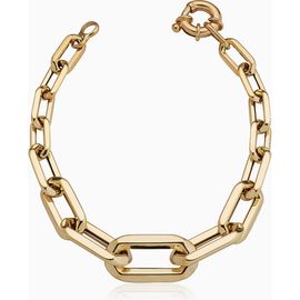 Oradina Oradina 14K Yellow Gold Aurum Link Bracelet 