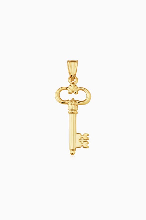 Oradina Oradina 14K Yellow Gold Maison Pendant Charm 