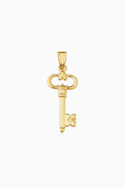 Oradina Oradina 14K Yellow Gold Maison Pendant Charm 