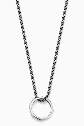 Oradina Oradina Mens Bolt Pendant Necklace