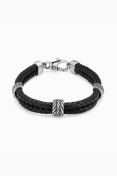 Oradina Oradina Mens Voyager Station Leather Bracelet