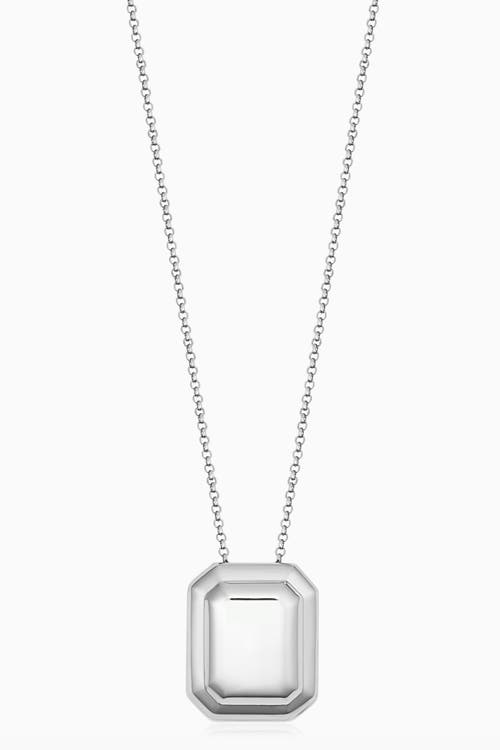Oradina Oradina Sterling Silver Cufflink Pendant Necklace 