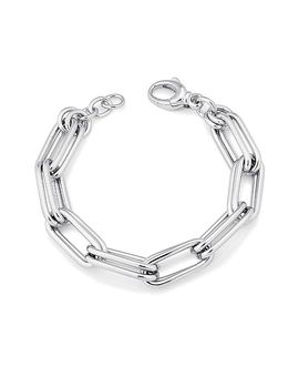 Oradina Oradina Sterling Silver Double It Paperclip Bracelet