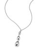 Oradina Oradina Sterling Silver Dripped in Silver Necklace, 18" - 5