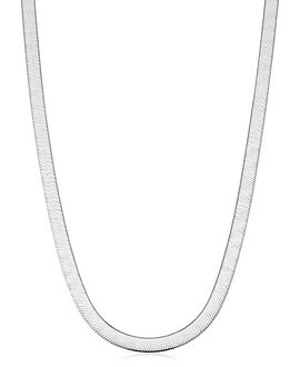 Oradina Oradina Sterling Silver Mirage Herringbone Necklace