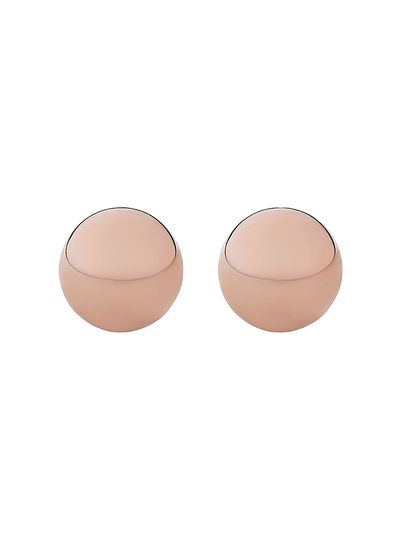 Oradina Women's 14K Rose Solid Gold Ball Studs