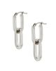 Oradina Women's 14K White Gold Shift Drop Earrings - 6