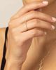 Oradina Women's 14K White Gold The Regal Diamond Stack Ring - 5