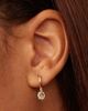 Oradina Women's 14K Yellow Gold Amethyst Antica Drop Earrings - 2