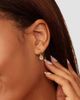 Oradina Women's 14K Yellow Gold Amethyst Antica Drop Earrings - 3