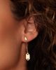 Oradina Women's 14K Yellow Gold Anthem Drop Earrings - 2