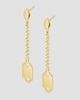 Oradina Women's 14K Yellow Gold Anthem Drop Earrings - 7