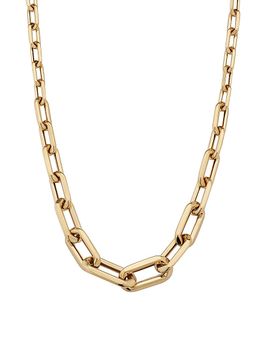 Oradina Women's 14K Yellow Gold Aurum Link Necklace