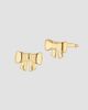 Oradina Women's 14K Yellow Gold Bow Studs - 1