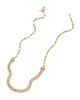 Oradina Women's 14K Yellow Gold Carmine Curb Center Cut Necklace - 3