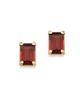 Oradina Women's 14K Yellow Gold Date Me Birthstone Stud Earrings - 2