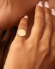 Oradina Women's 14K Yellow Gold Flying Lion Signet Ring - 2