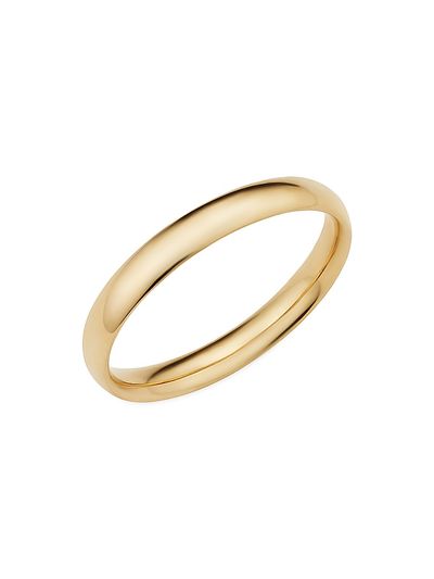 Oradina Women's 14K Yellow Gold Forever Band Ring
