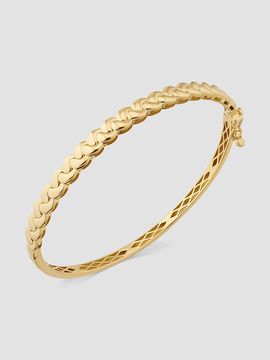 Oradina Women's 14K Yellow Gold Harmony Bangle