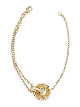 Oradina Women's 14K Yellow Gold Icon Bracelet
