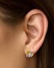 Oradina Women's 14K Yellow Gold Regal Cluster Studs - 2
