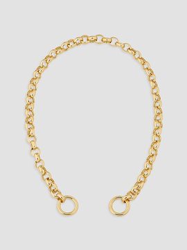 Oradina Women's 14K Yellow Gold Rimini Rolo Connector Bracelet