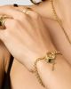 Oradina Women's 14K Yellow Gold Rimini Rolo Connector Bracelet - 3