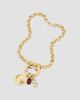 Oradina Women's 14K Yellow Gold Rimini Rolo Connector Bracelet - 6