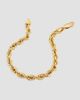 Oradina Women's 14K Yellow Gold Roman Rope Statement Bracelet - 4