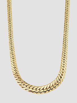 Oradina Women's 14K Yellow Gold Sovereign Strand Graduated Necklace