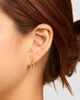 Oradina Women's 14K Yellow Gold Venice Link Diamond Drop Earrings - 3