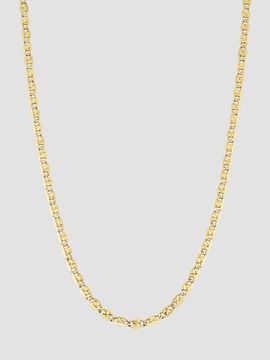Oradina Women's 14K Yellow Gold Very Valentino Star Link Necklace