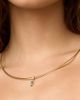Oradina Women's 14K Yellow Gold Vivid Pear Pendant Charm - 2