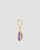 Oradina Women's 14K Yellow Gold Vivid Pear Pendant Charm - 6