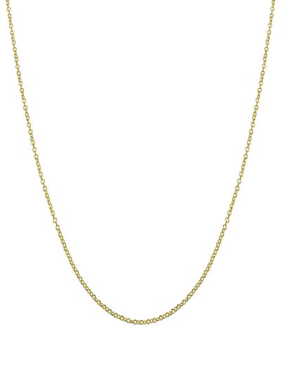 Oradina Women's 14K Yellow Solid Gold Rimini Rolo Chain