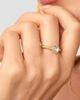 Oradina Women's Blue Topaz Antica Ring in 14K Yellow Gold - 3