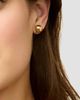 Oradina Women's Buttoned Up Large Stud Earrings in 14K Yellow Gold - 2