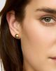 Oradina Women's Buttoned Up Large Stud Earrings in 14K Yellow Gold - 3