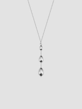 Oradina Women's Dripped in Silver Necklace in Sterling Silver