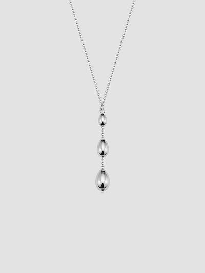 Oradina Women's Dripped in Silver Necklace in Sterling Silver
