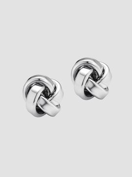 Oradina Women's Eternal Knot Studs in Sterling Silver