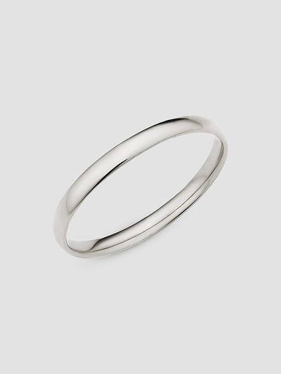 Oradina Women's Forever Band Stack Ring in 14K White Gold