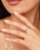 Oradina Women's Forever Band Stack Ring in 14K White Gold - 3