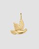 Oradina Women's Freedom Dove Pendant Charm in 14K Yellow Gold - 5