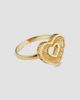 Oradina Women's Icon Heart Ring in 14K Yellow Gold - 5