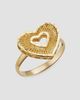 Oradina Women's Icon Heart Ring in 14K Yellow Gold - 7