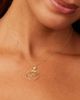 Oradina Women's Inner Circle Drop Necklace in 14K Yellow Gold - 3