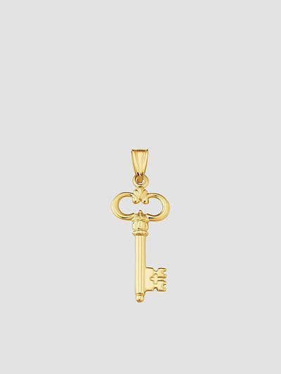 Oradina Women's Maison Pendant Charm in 14K Yellow Gold