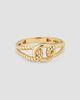 Oradina Women's Marina Ring in 14K Yellow Gold - 5
